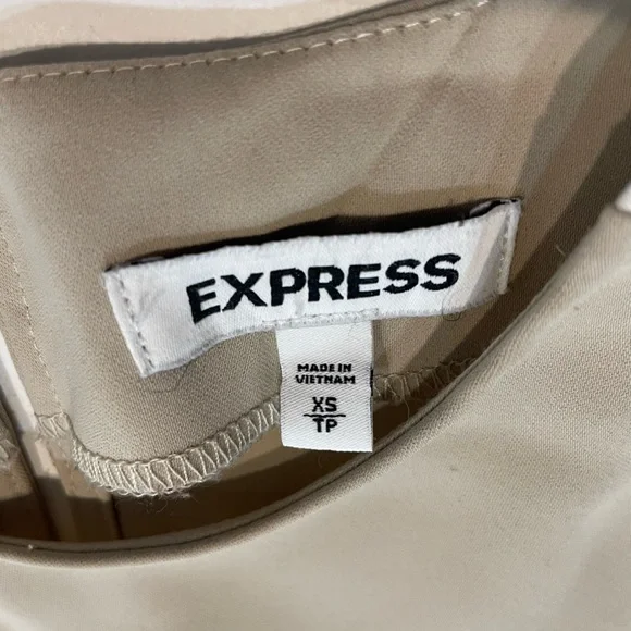 XS Tan Express Silky Blouse - Picture 3 of 4